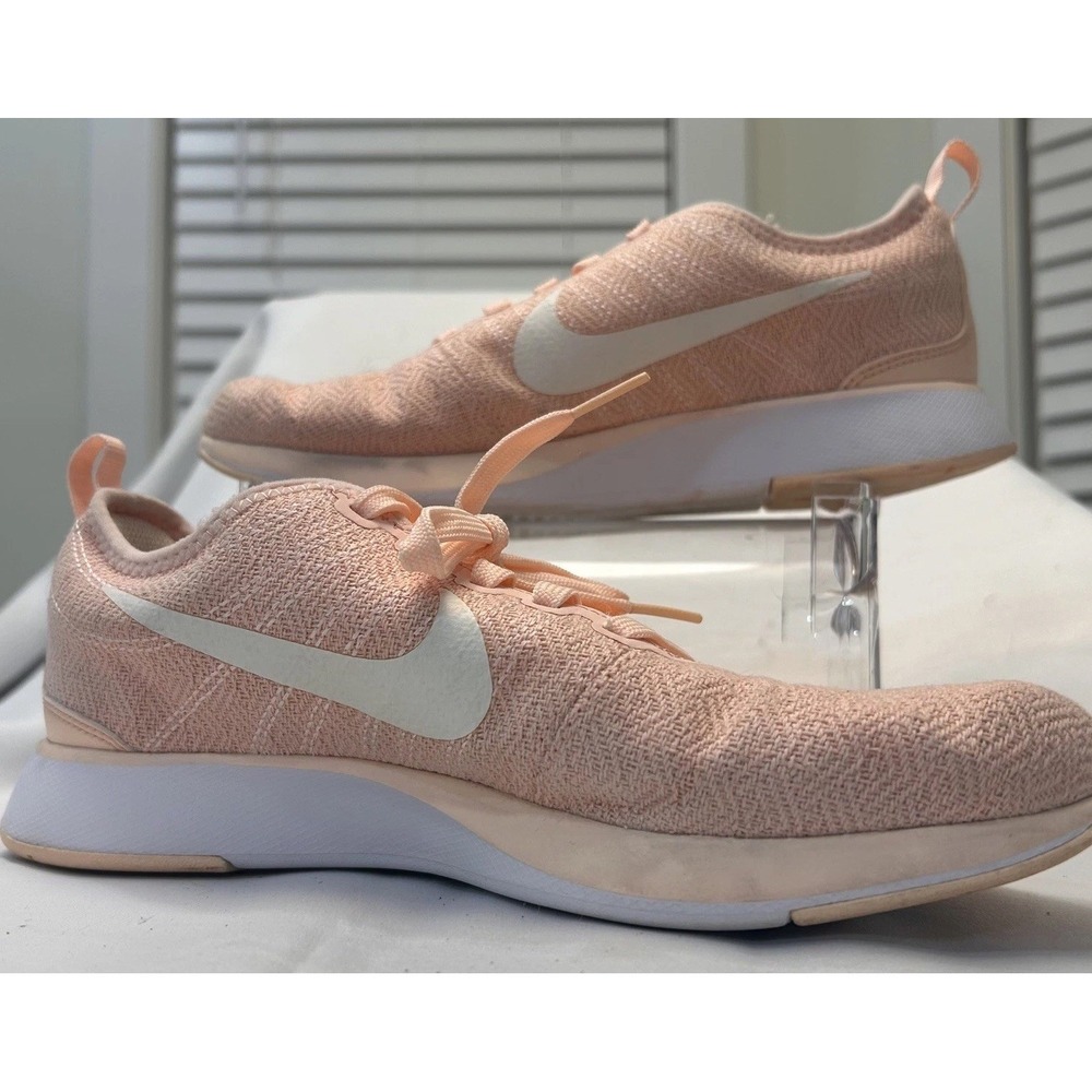 Nike Dualtone Racer Coral Pink/white Shoes Womens Size 5.5 Y